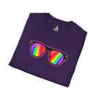 Rainbow Sunglasses Unisex t-shirt