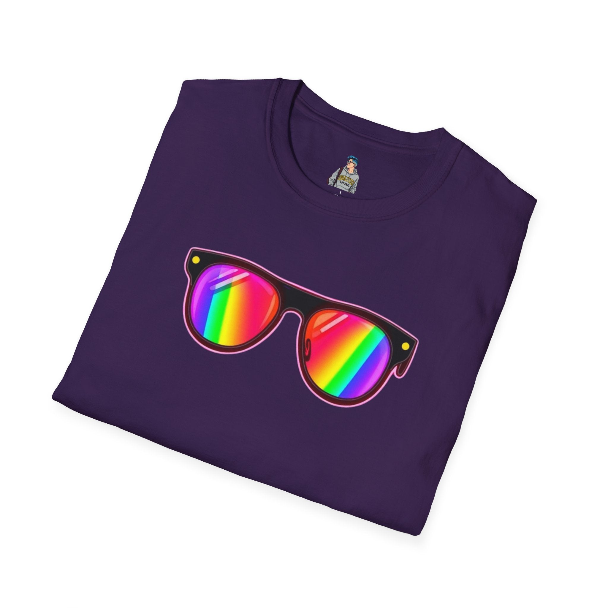 Rainbow Sunglasses Unisex t-shirt