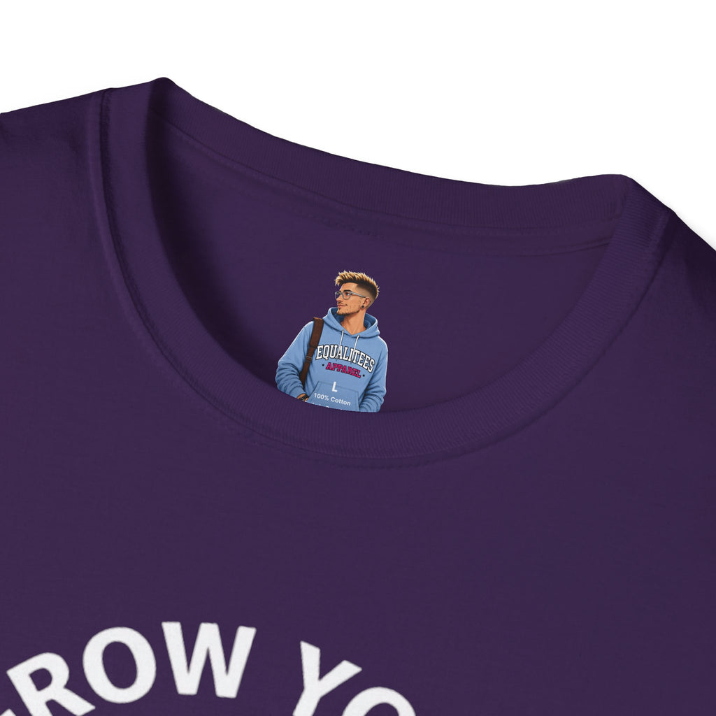 Grow Your Own Way Trans Pride Unisex T-Shirt - Floral Design for Garden Lovers