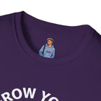 Grow Your Own Way Trans Pride Unisex T-Shirt - Floral Design for Garden Lovers