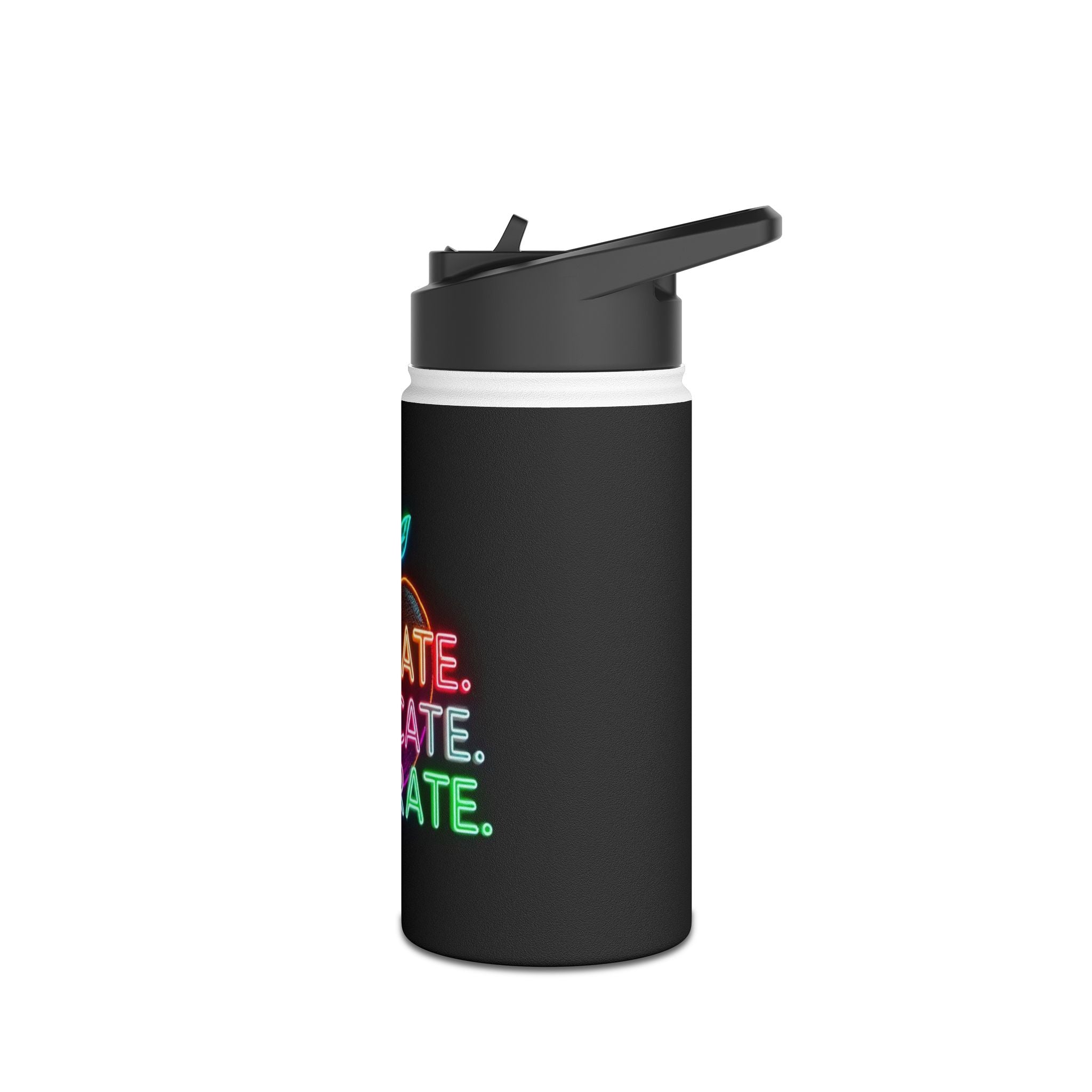 Teaching While Queer Stainless Steel Water Bottle - Perfect for Educators and Allies