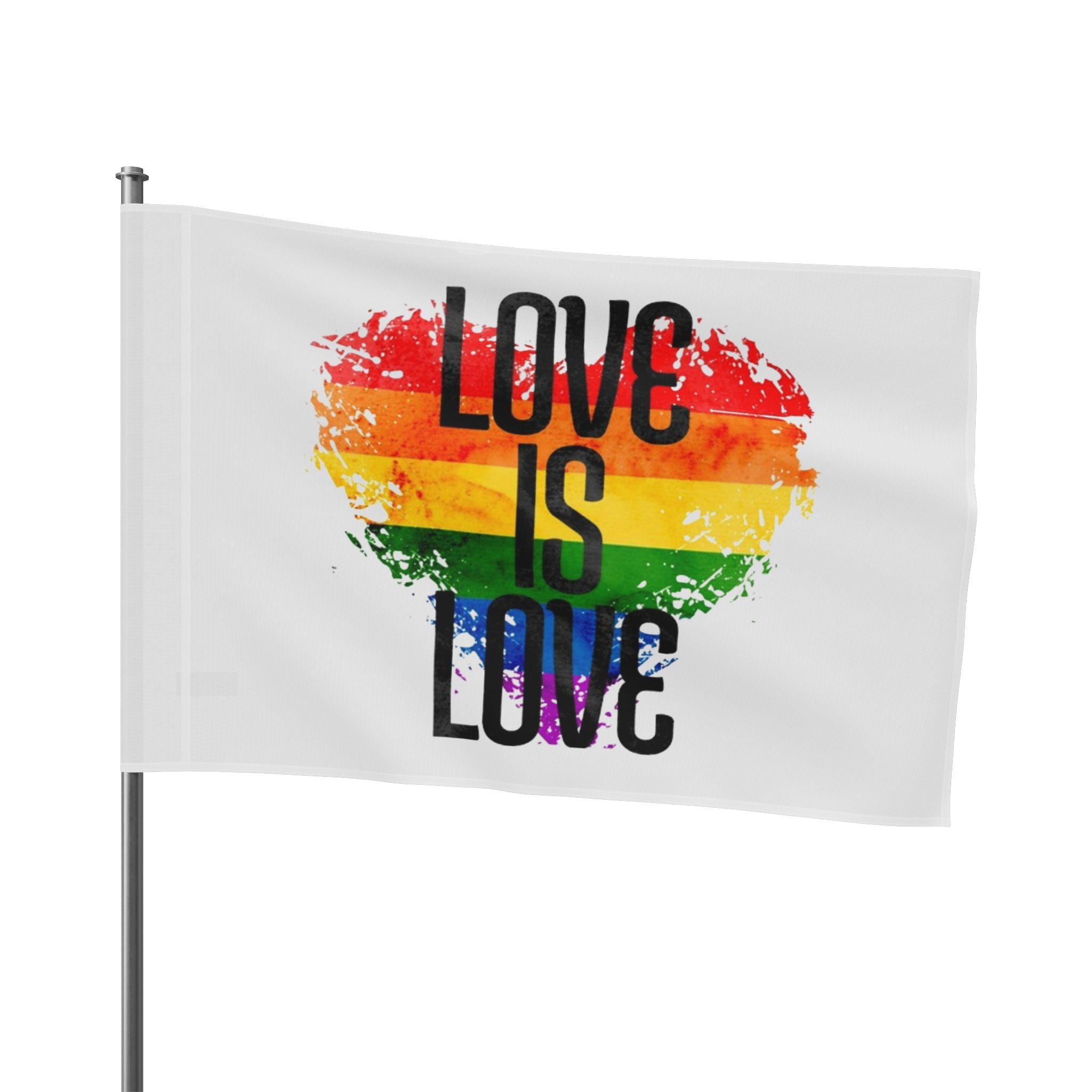 Love is Love Pride Flag - Aesthetic LGBTQ+ Banner for Celebration & Home Decor