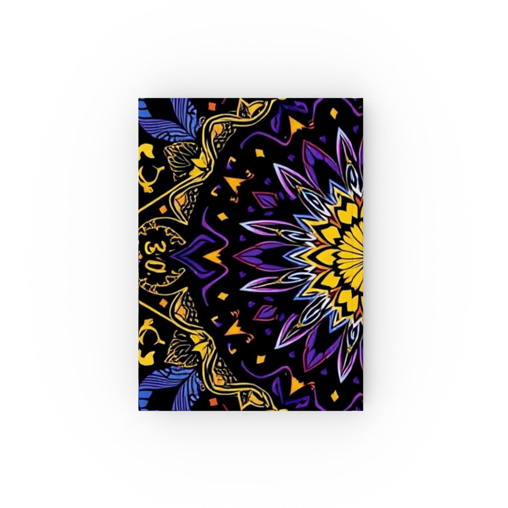 Purple and Yellow Mandala Hard Backed Journal - Perfect for Gifts, Journaling, and Celebrations