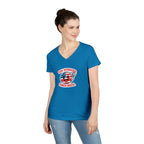 Stay Hydrated Punch Nazis V-Neck T-Shirt - Protest against Fascism Message Tee for Activists