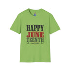 Juneteenth T-Shirt — "Happy Juneteenth" Celebration Tee