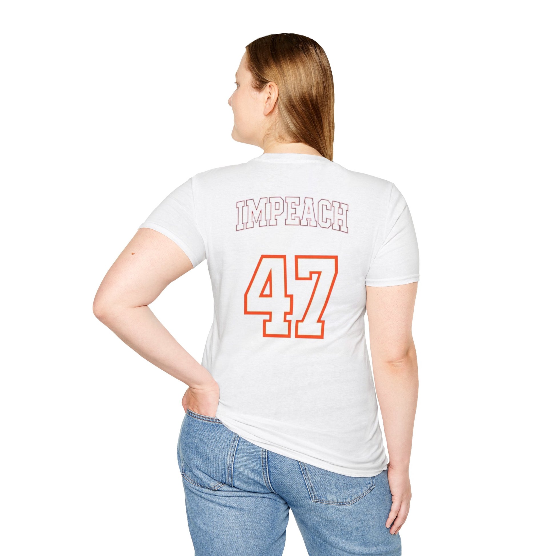 American Patriots Unisex Softstyle T-Shirt - Impeach 47 Graphic Tee