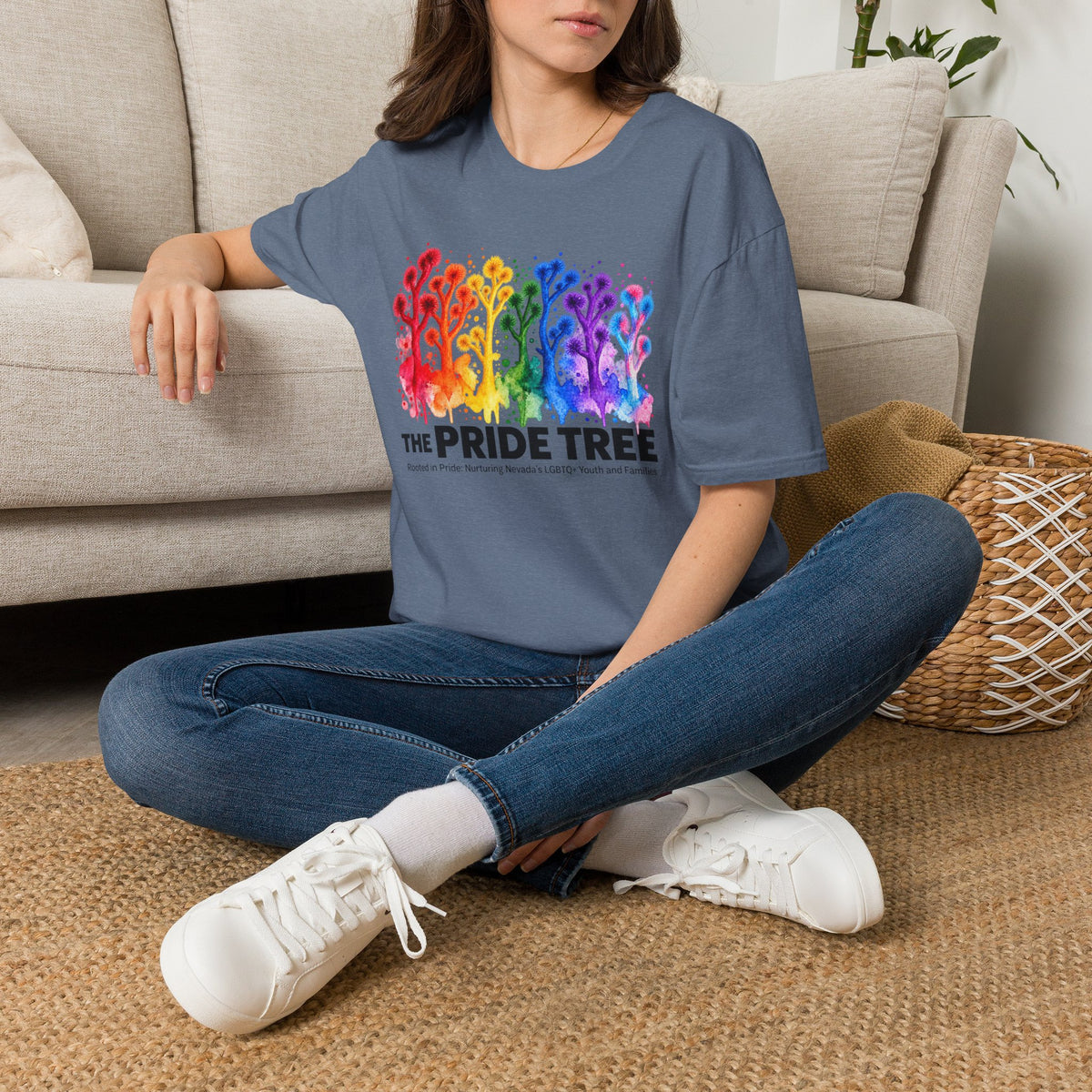 Pride Tree Las Vegas T-Shirt - Black Text
