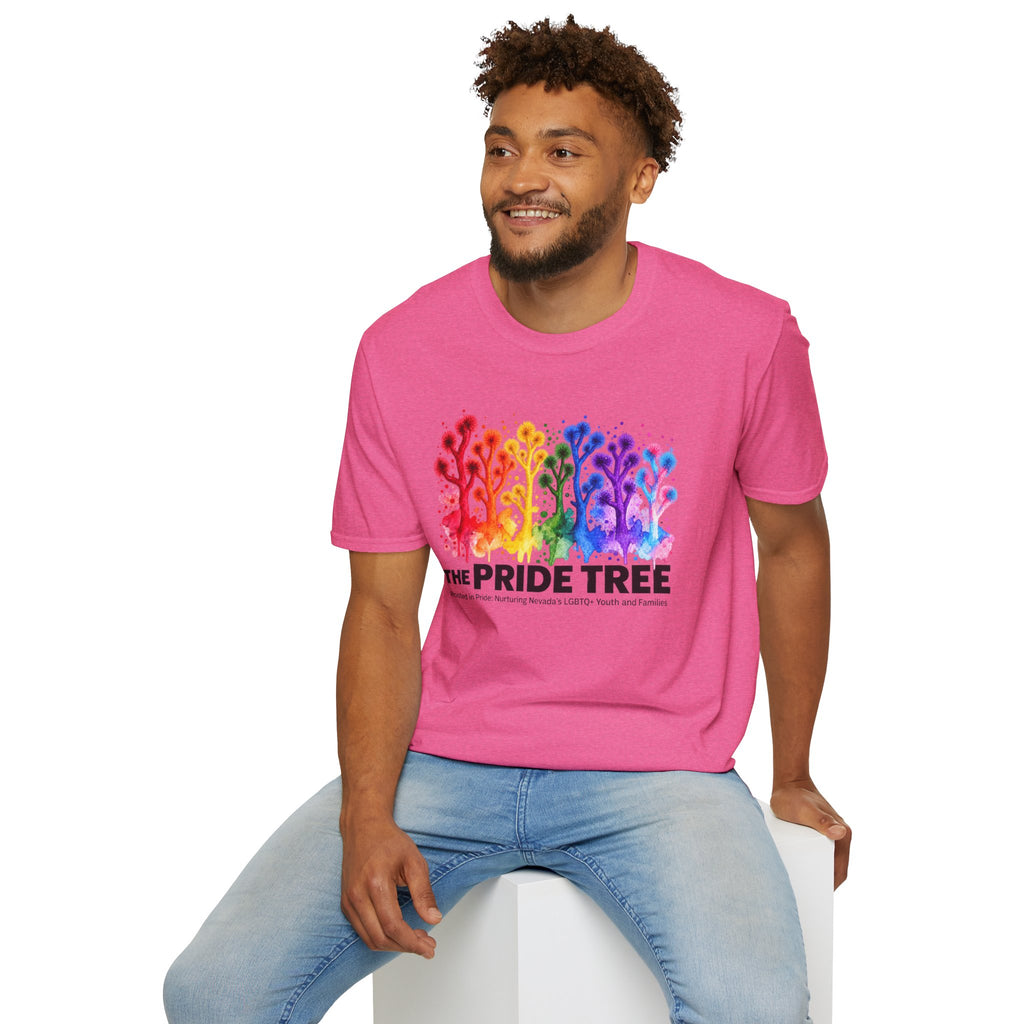 Pride Tree Las Vegas T-Shirt - Black Text