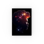 Black Universe Silhouette Male- Hard Backed Journal - Perfect for Gifts, Journaling, and Celebrations