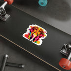Die-Cut Stickers - Rainbow Feet Splattered Paint