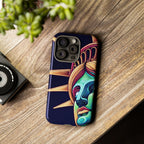 Statue of Liberty Neon Glowing Art Tough Case for Android & iPhone