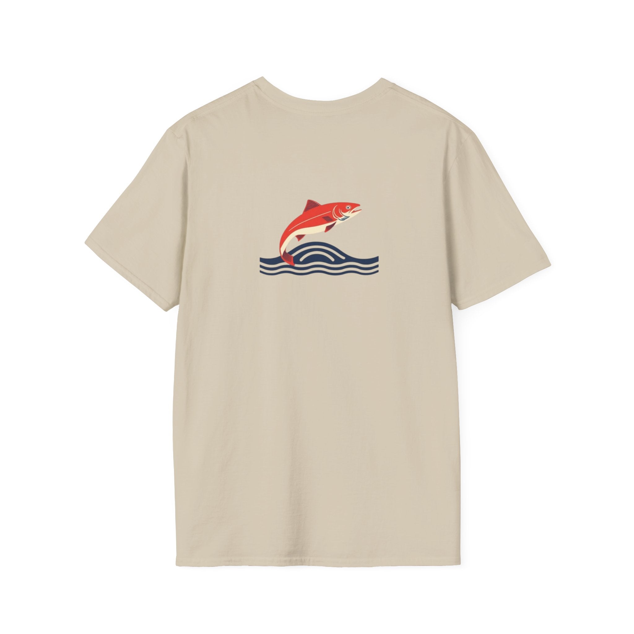 Jumping Salmon Native Pride Softstyle Unisex T-shirt