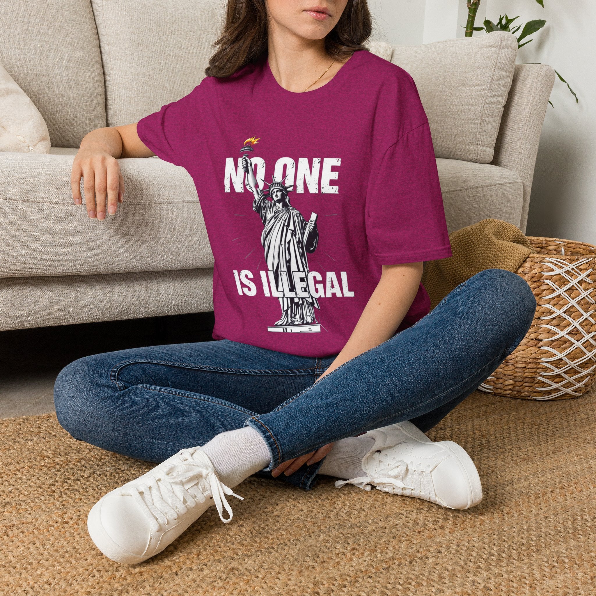 No One Is Illegal Graphic T-shirt