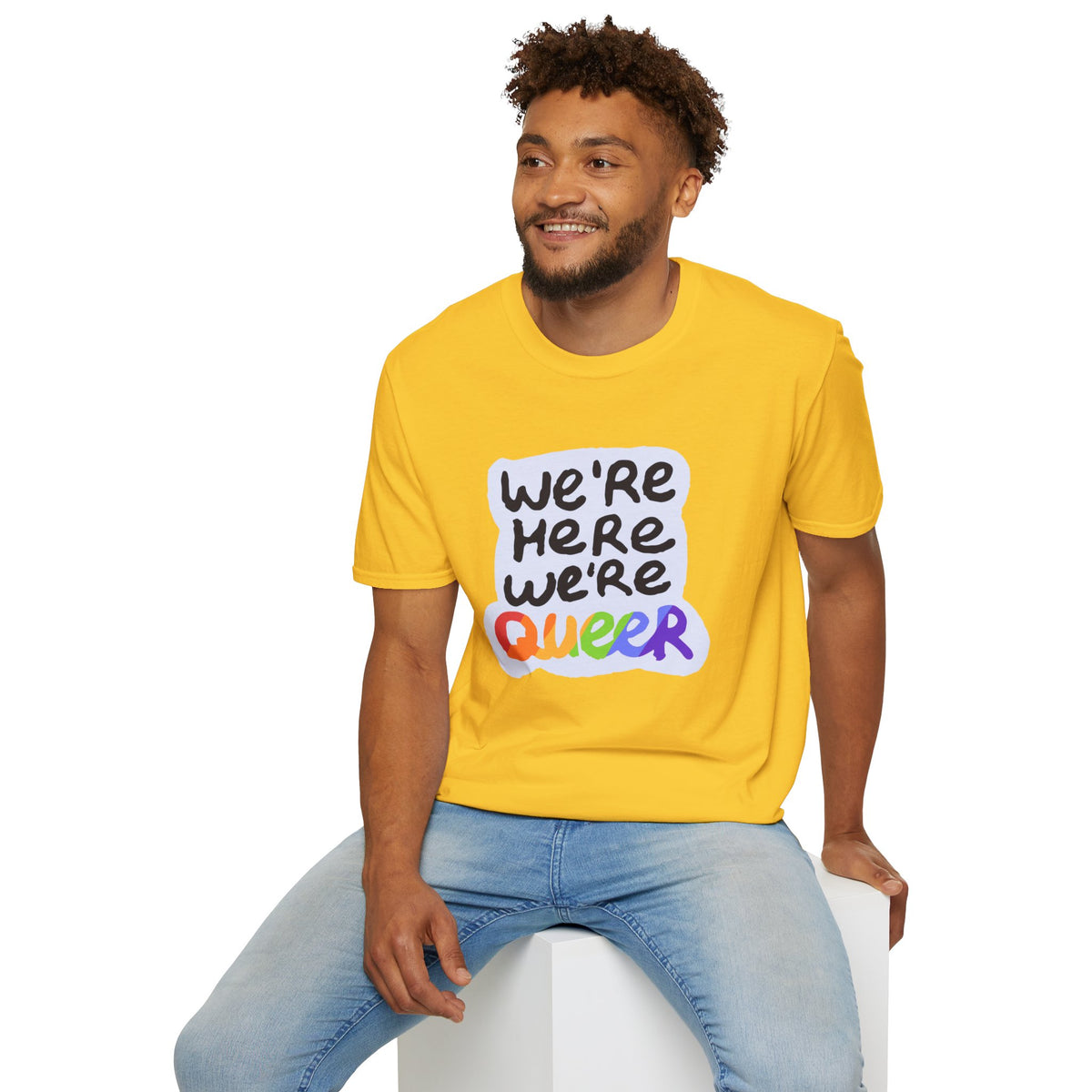 We’re Here We’re Queer Pride Tree Las Vegas T-Shirt