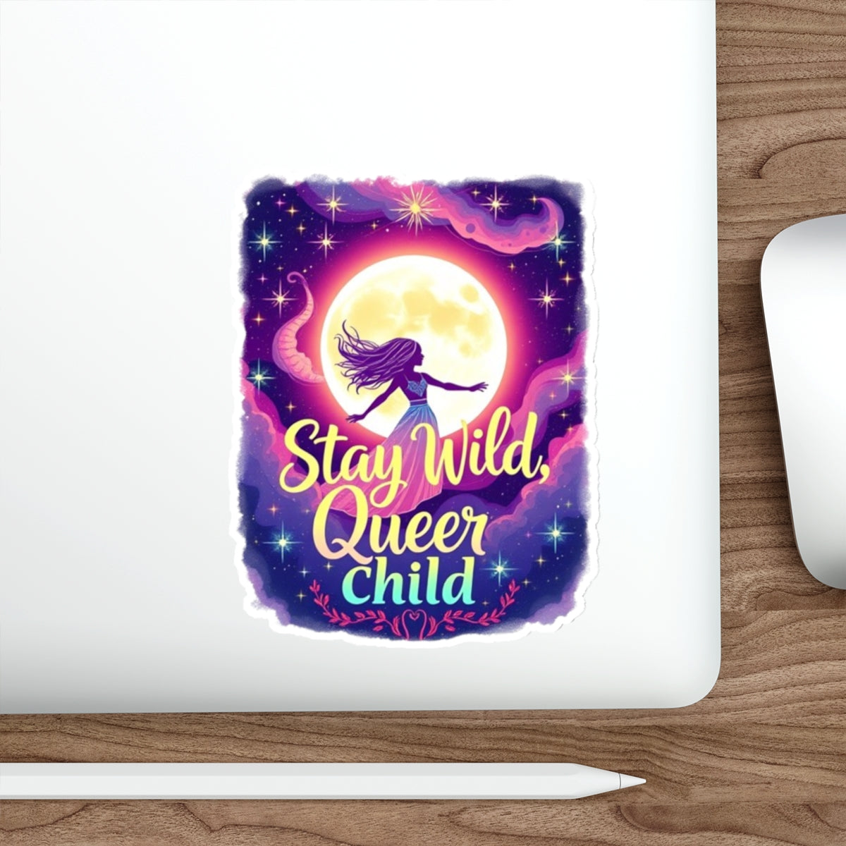 Die-Cut Stickers - Stay Wild, Queer Child
