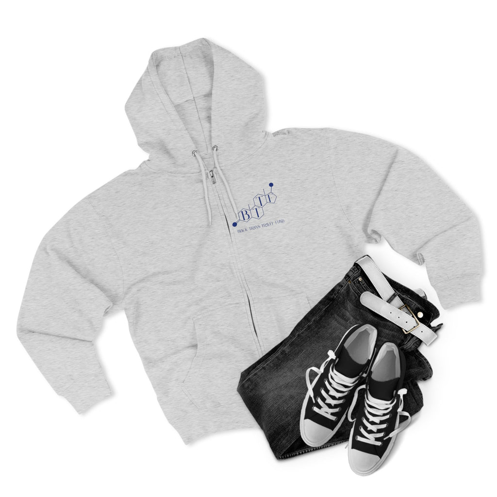 BTTF - Black Trans Travel Fund Unisex Zip-Up Hoodie
