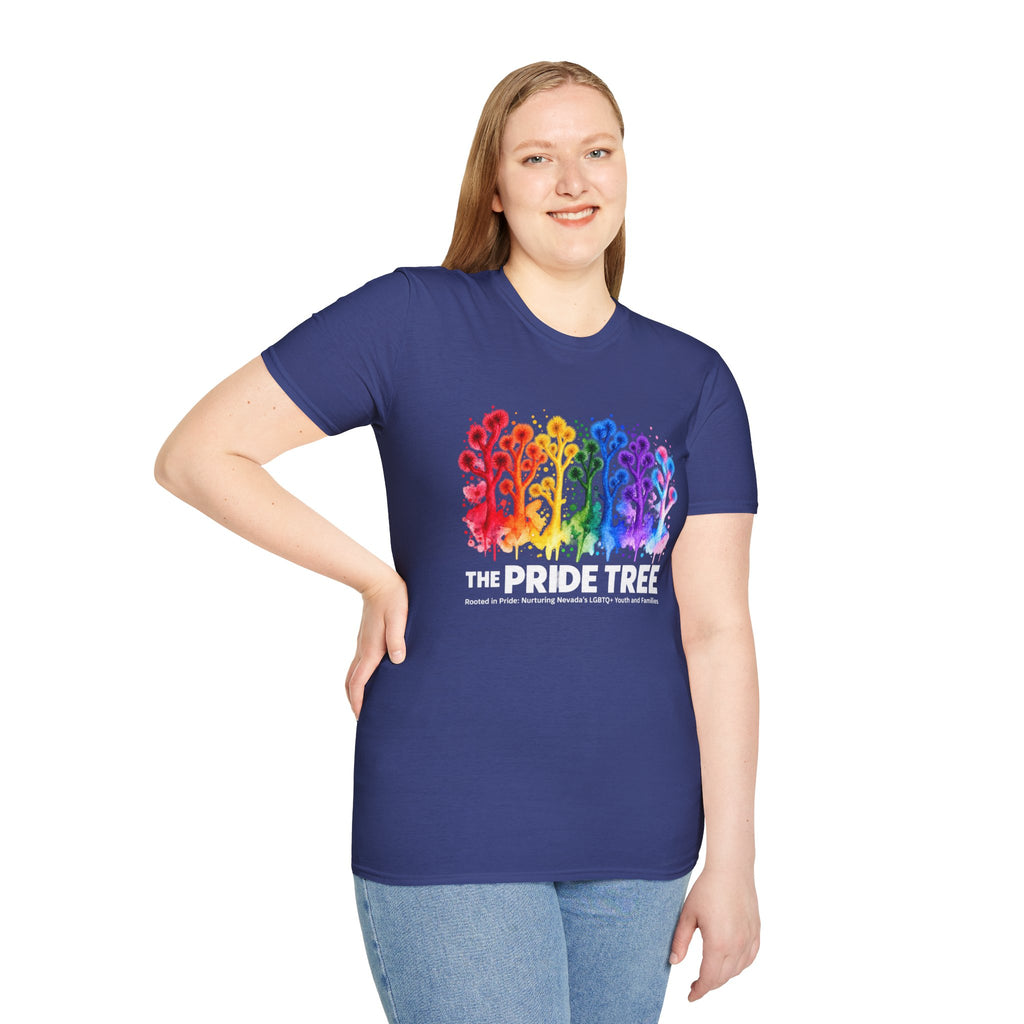 Pride Tree Las Vegas White Text T-shirt