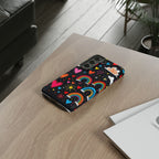 Android OR iPhone Compatible Cases - Doodle Hearts and Rainbows Design