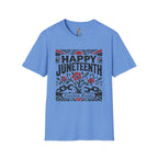 Juneteenth T-Shirt — "Happy Juneteenth" Floral Freedom Tee