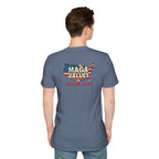 Unisex Softstyle T-Shirt - 'Patriots Don't Vote for Traitors' with USA Flag Design