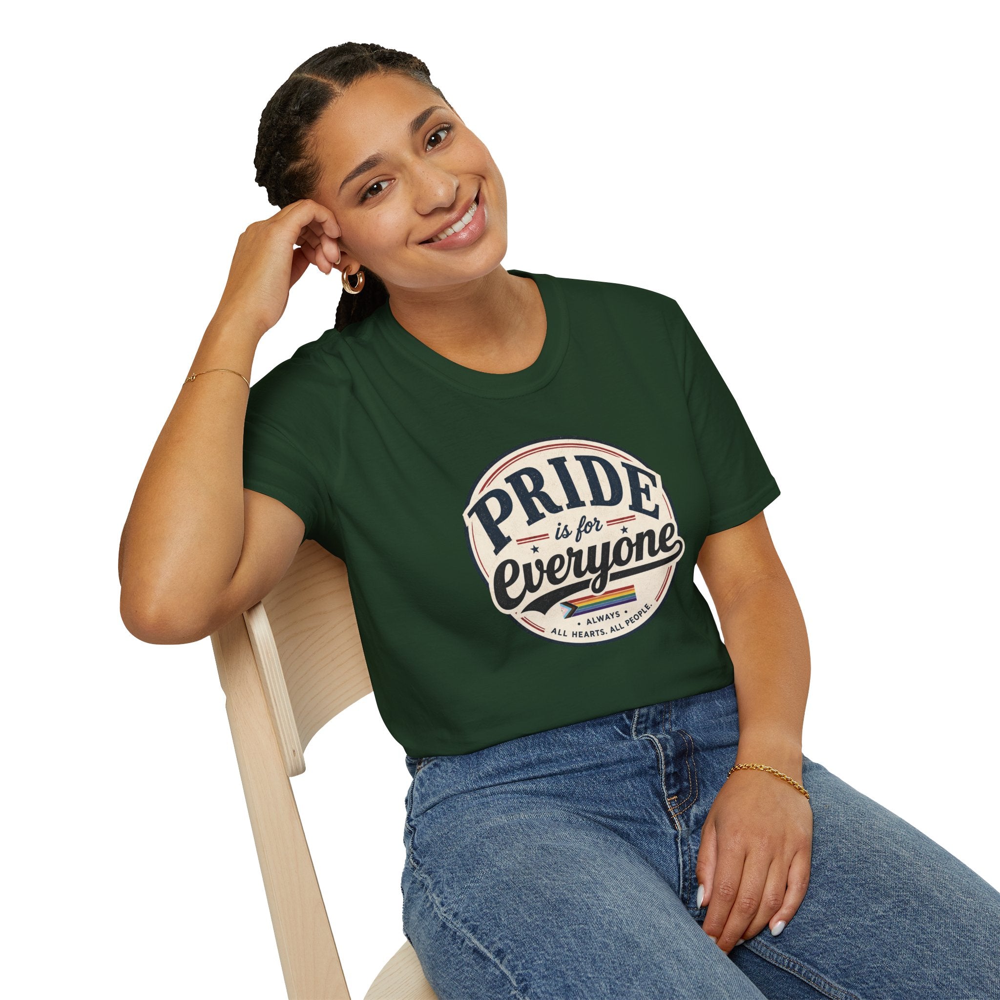 Pride Is for Everyone T-Shirt — Inclusive Retro Pride Tee