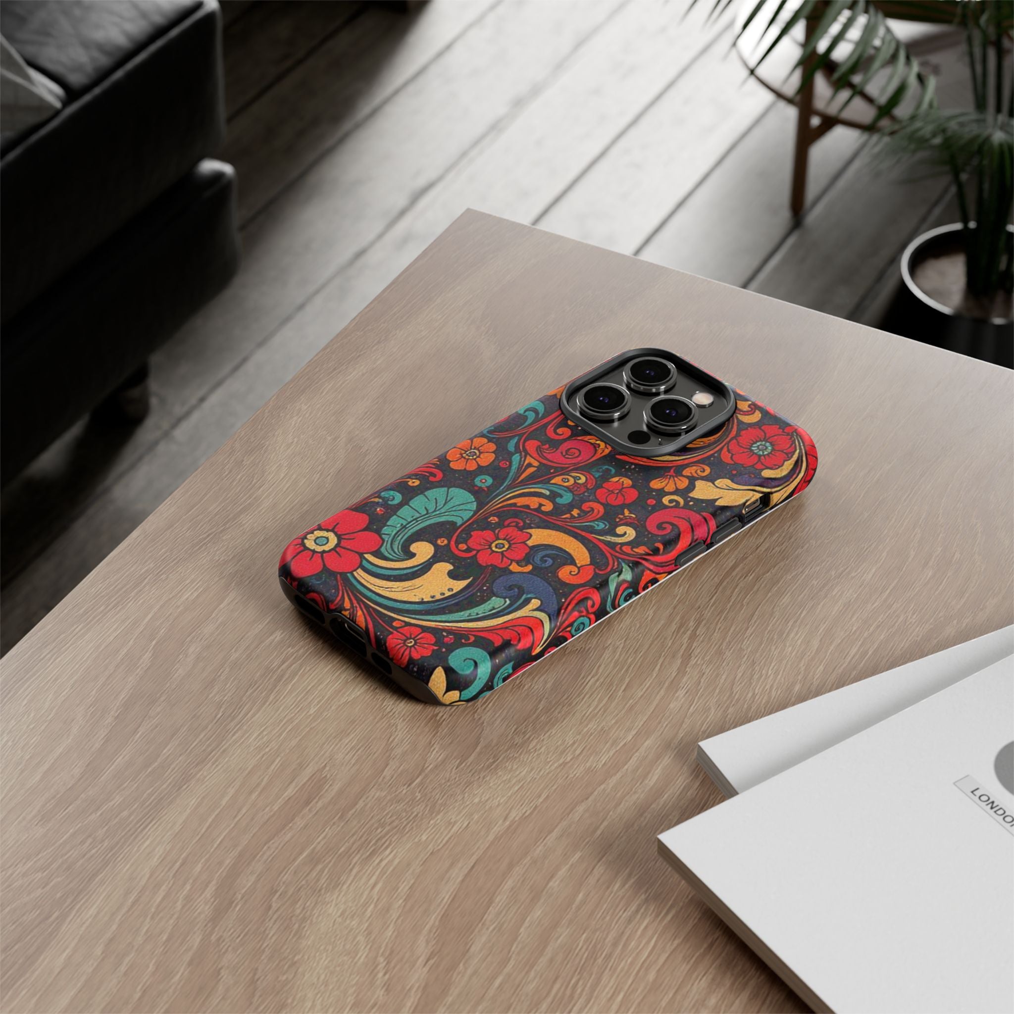 Floral Paisley Tough Case for iPhone — Vibrant Protective Phone Cover