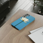 Open White Peace Lily Design Tough Case For Android & iPhone