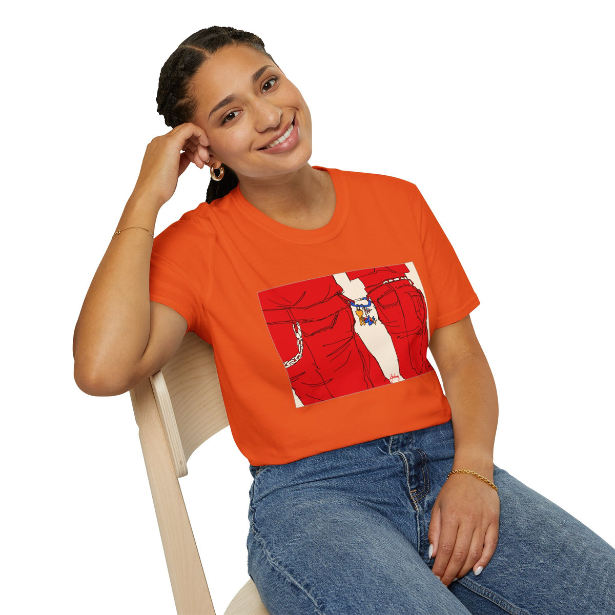 Red Jeans by Audrey Pride Tree Las Vegas T-Shirt