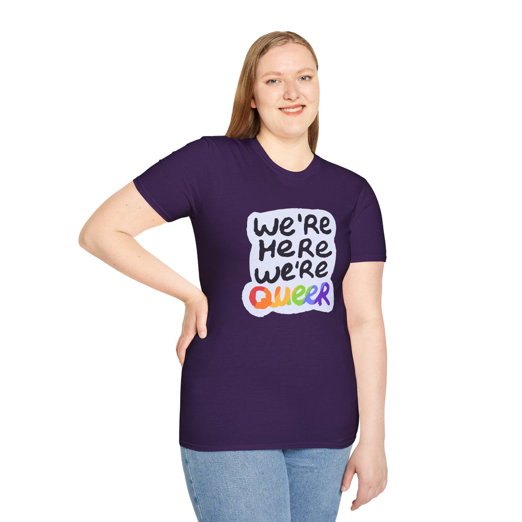 We’re Here We’re Queer Pride Tree Las Vegas T-Shirt