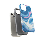 Blue & Pink Swirl Tough Case for iPhone