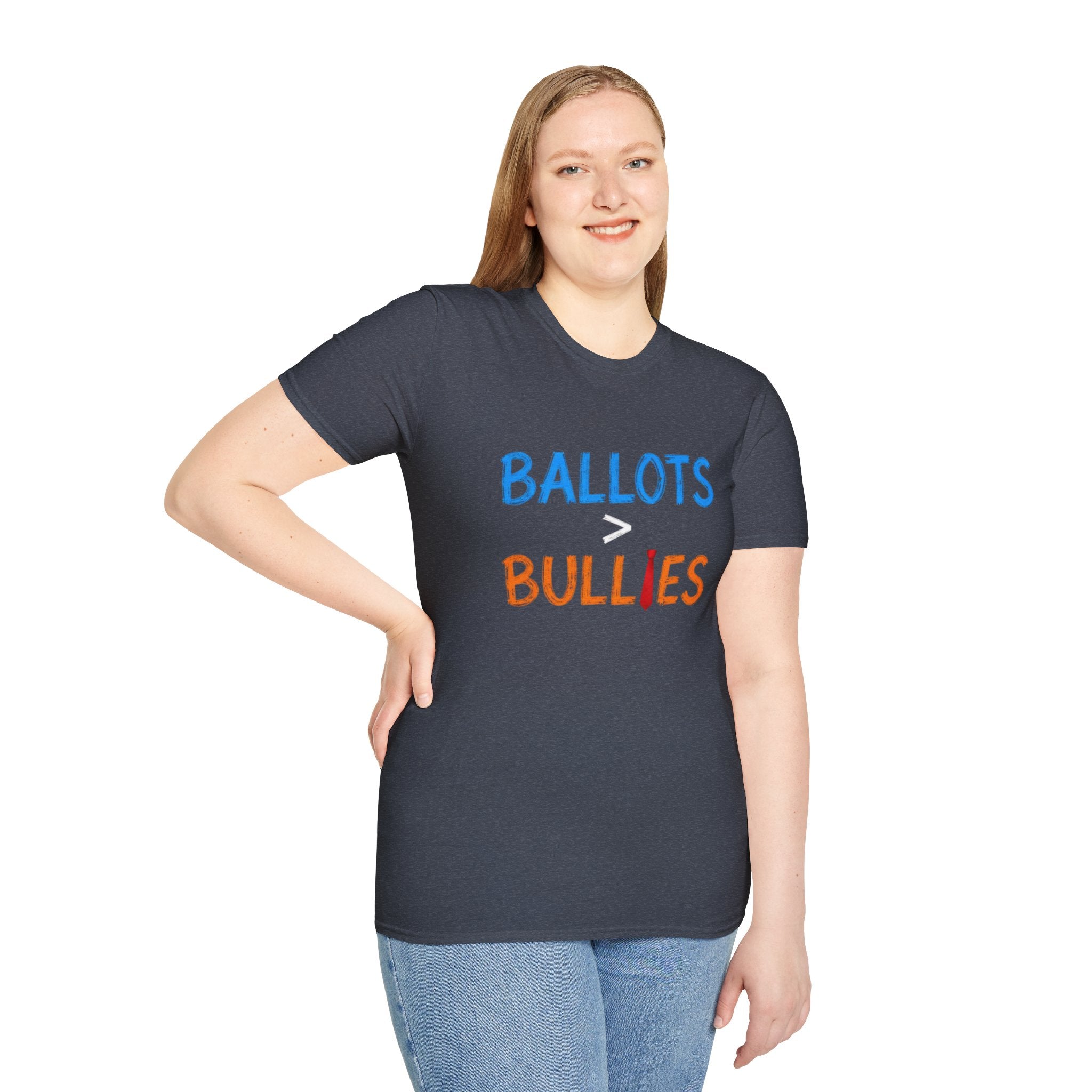 Ballots > Bullies T-Shirt — "I Will Not Be Intimidated" Voter Rights Tee
