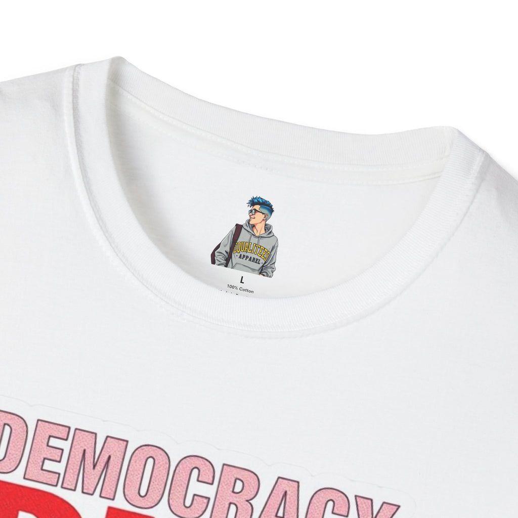 Democracy Dies Without Women Unisex Softstyle T-Shirt