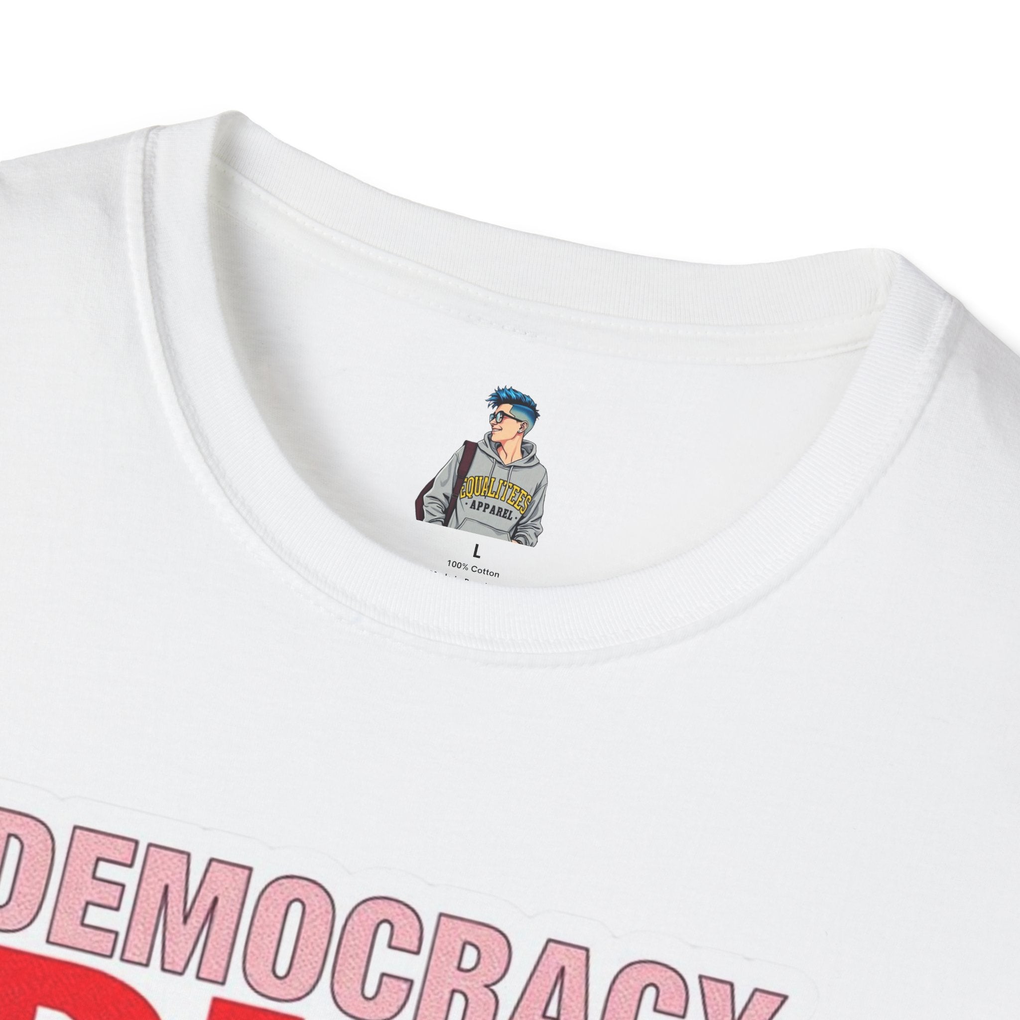 Democracy Dies Without Women Unisex Softstyle T-Shirt