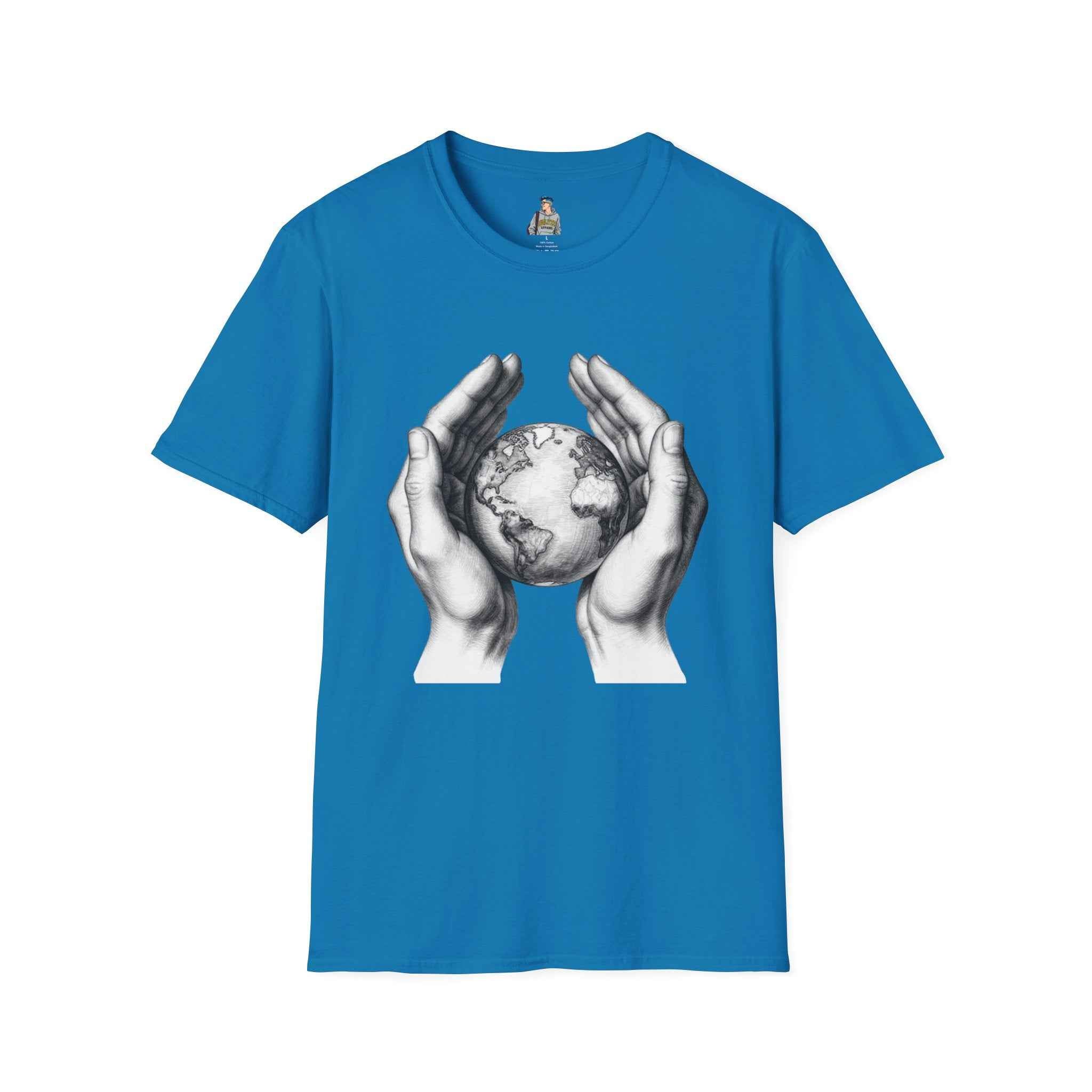 Earth in Your Hands T-Shirt — Protect the Planet Graphic Tee