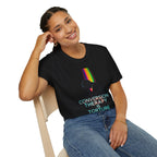Unisex Softstyle T-Shirt: "Conversion Therapy is Torture" & "We All Belong" - LGBTQ+ Empowerment Tee