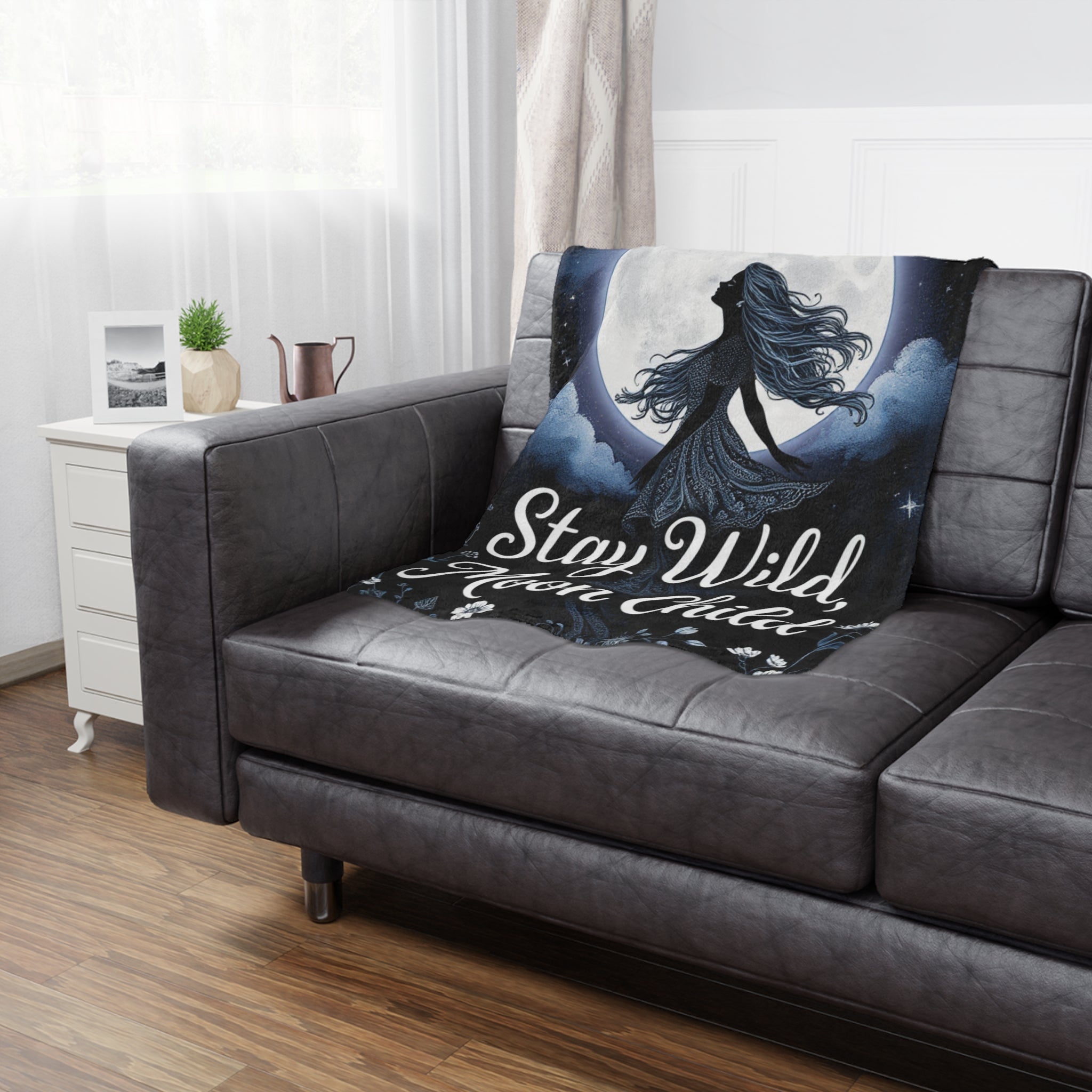 Stay Wild, Moon Child - Microfiber Blanket