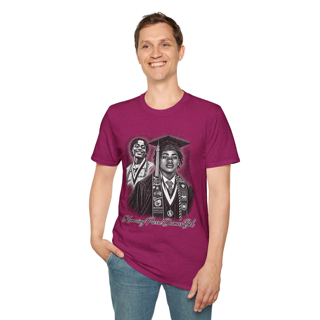 Double Portrait Front - In Memory of Pierre Damas Bel T-Shirt