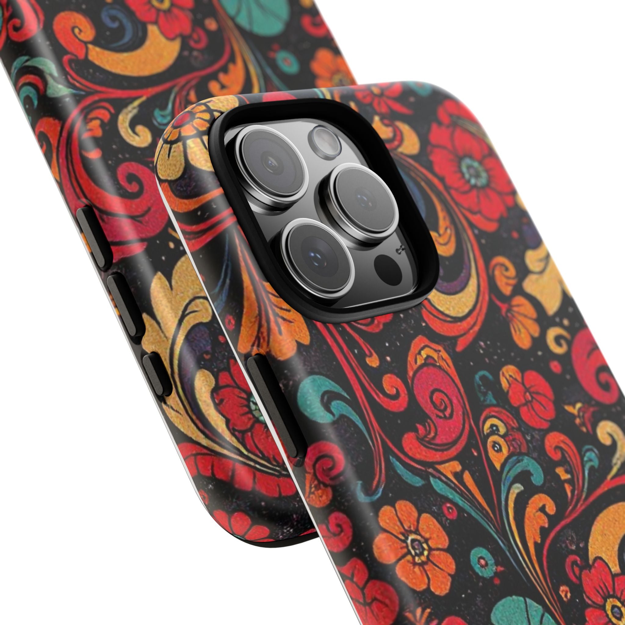 Floral Paisley Tough Case for iPhone — Vibrant Protective Phone Cover