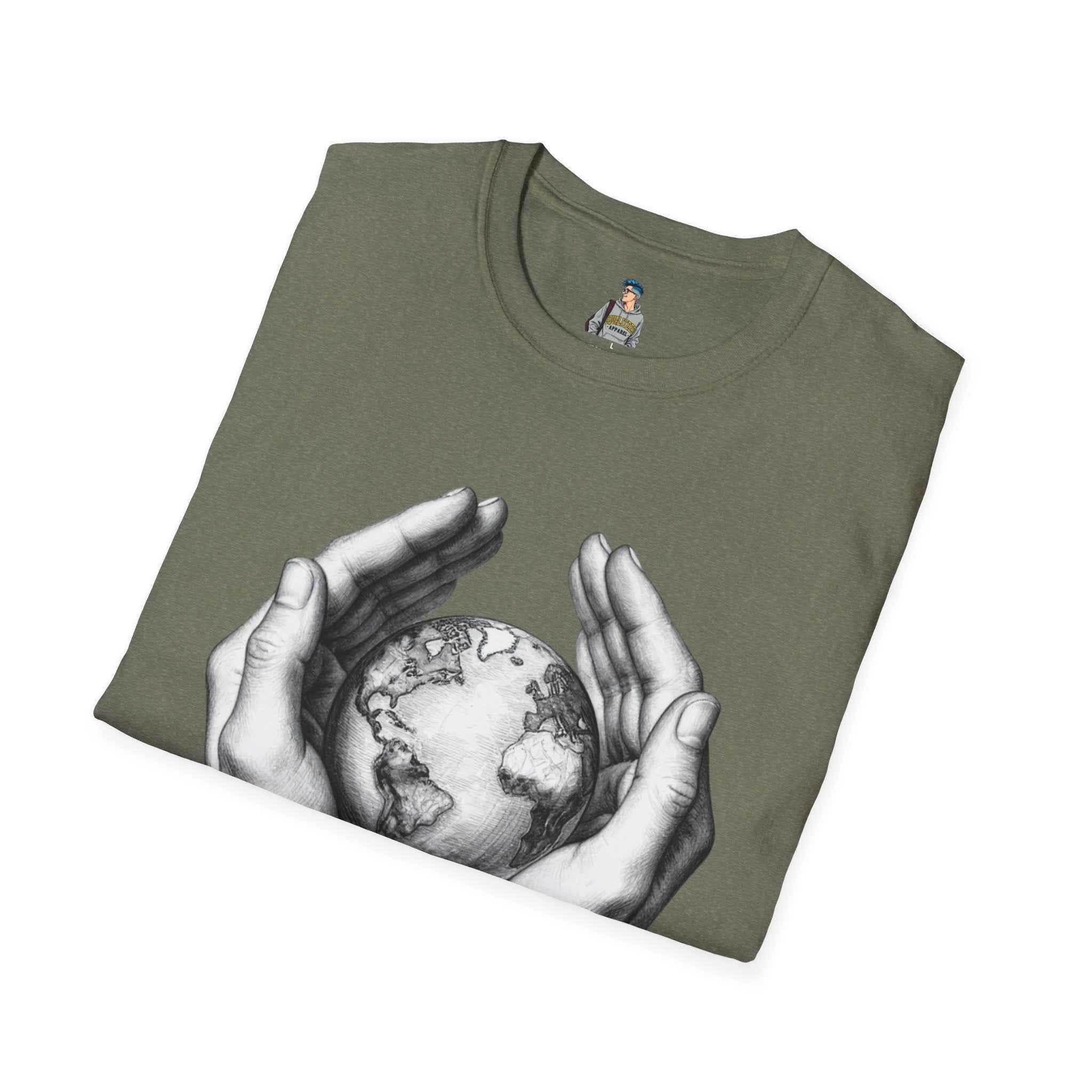 Earth in Your Hands T-Shirt — Protect the Planet Graphic Tee