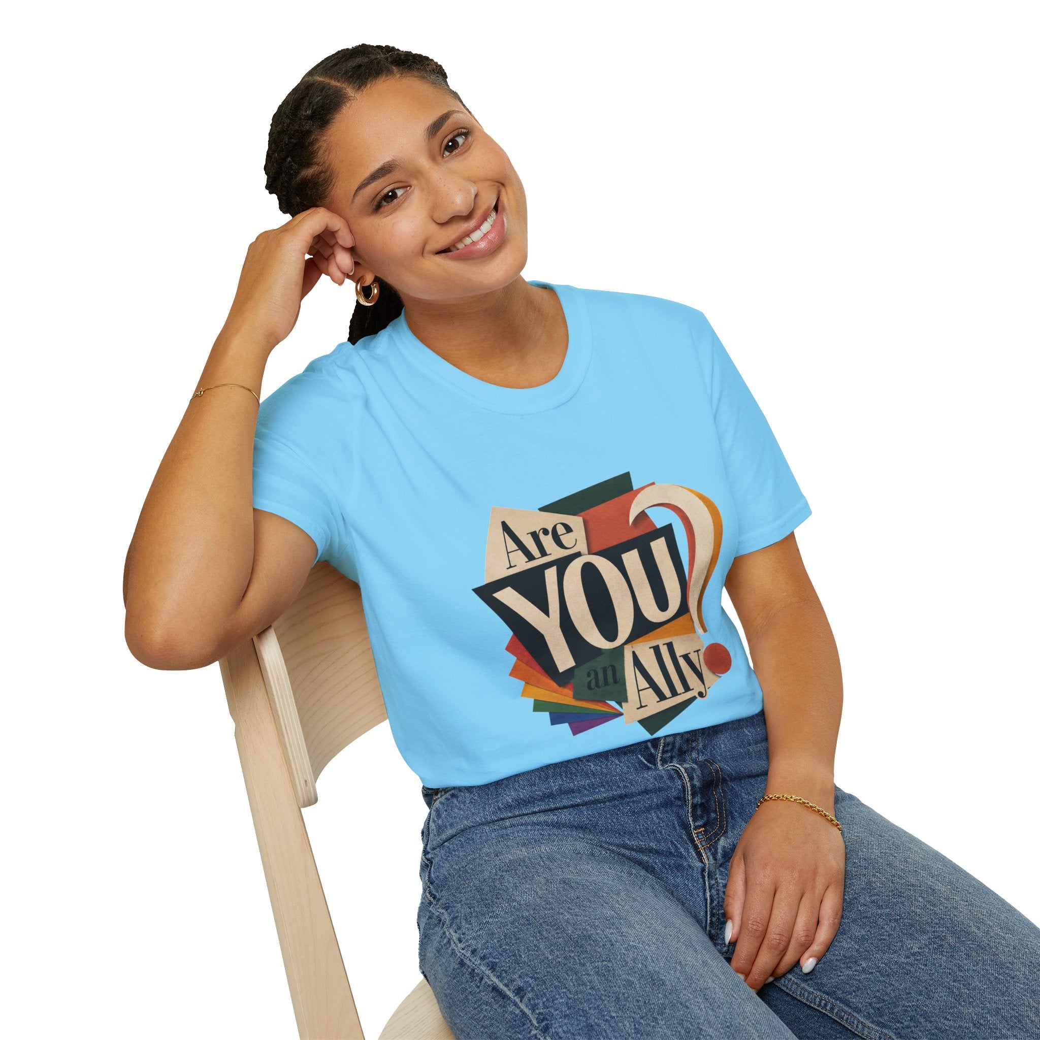 Are You An Ally? T-Shirt — Vintage Pride Ally Tee