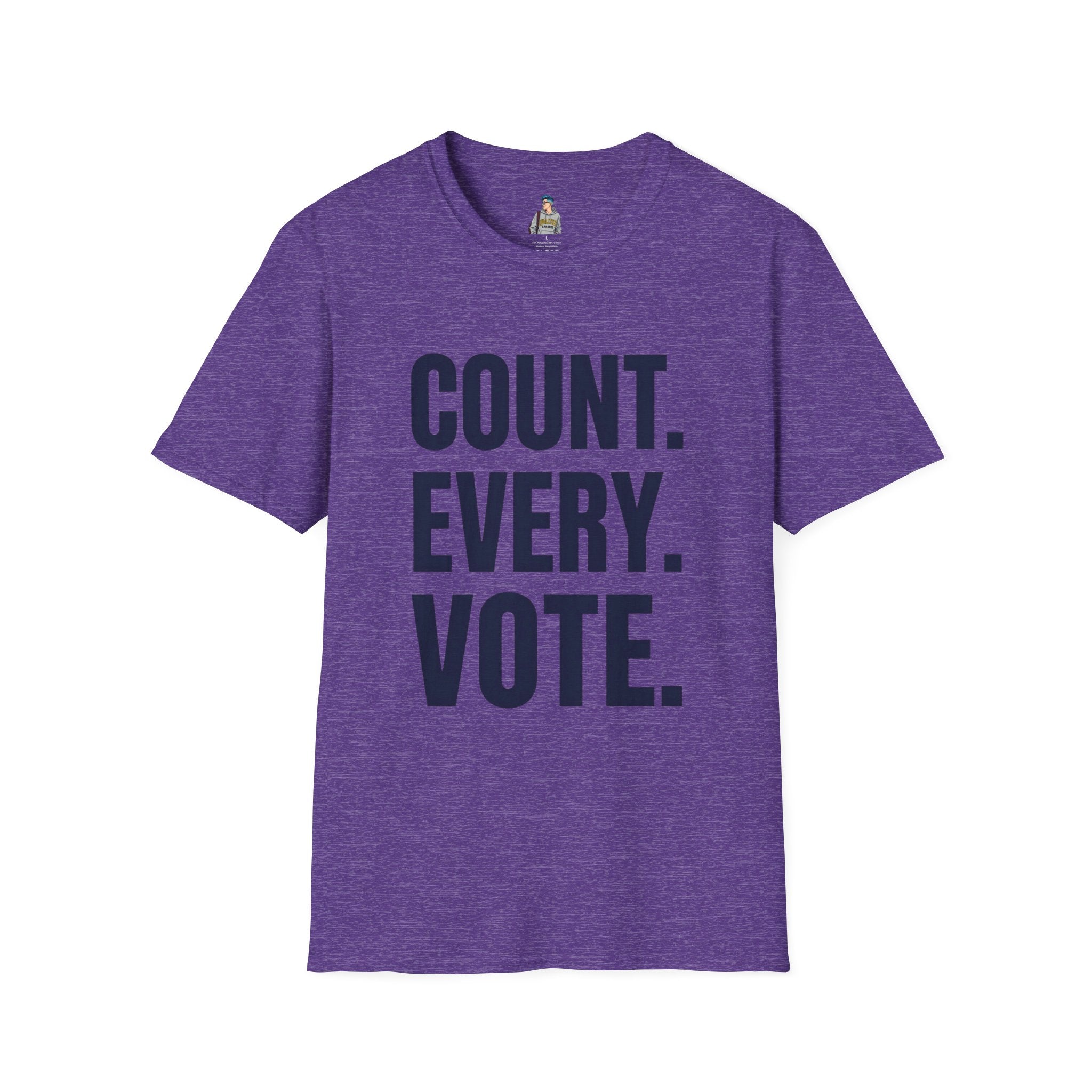 Count. Every. Vote. T-Shirt — Voter Rights Political Tee