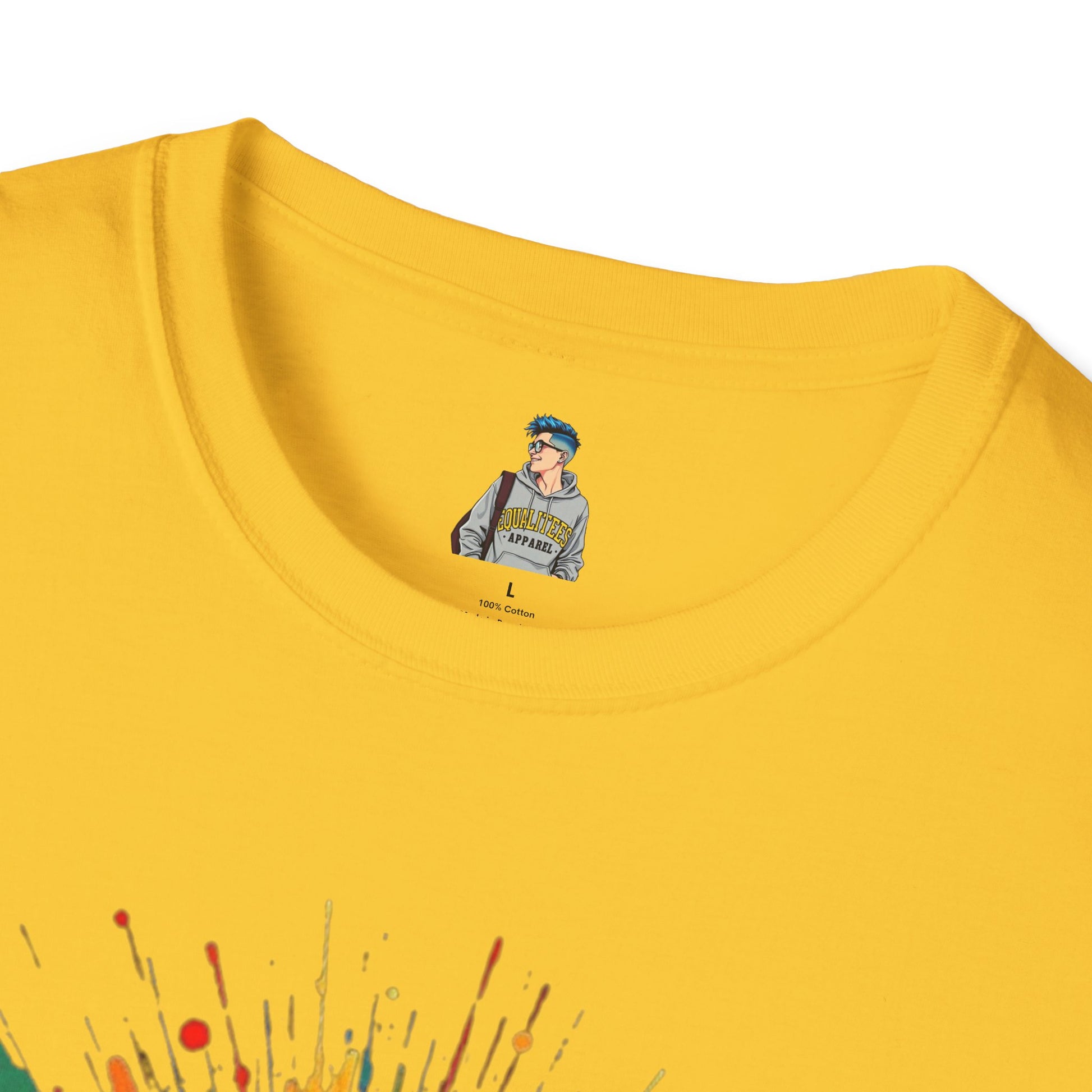 We All Belong Unisex Softstyle T-Shirt - Colorful Pride Tee