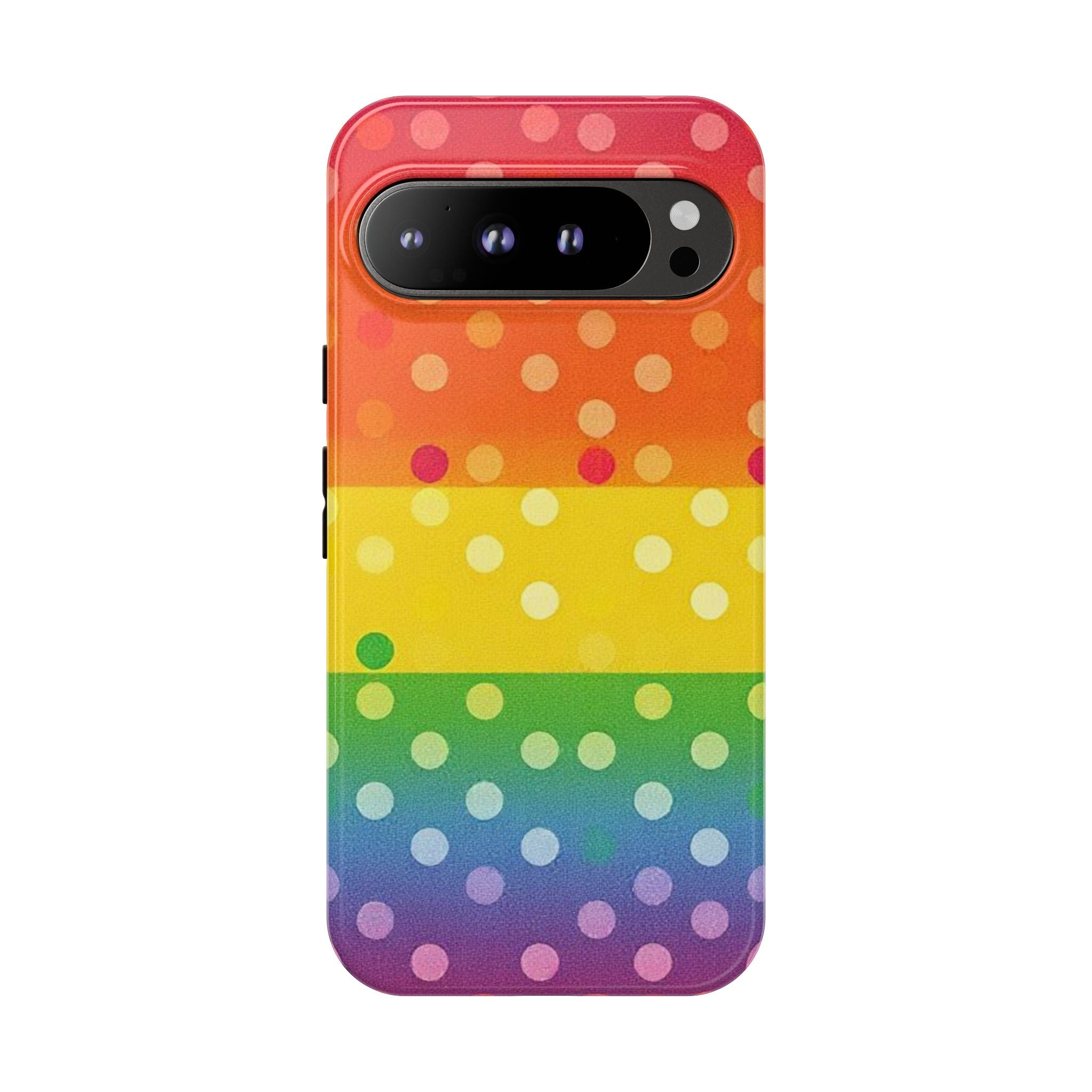 Rainbow Polka-Dot Tough Case for Android