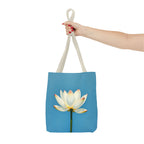 White Lily on Canvas Design - Tote Bag