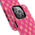 Android OR iPhone Protective Cases - Retro Polka Dots Pattern Tough Case