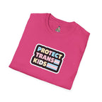 "Protect Trans Kids" Unisex Softstyle T-Shirt - Empowerment & Pride Apparel