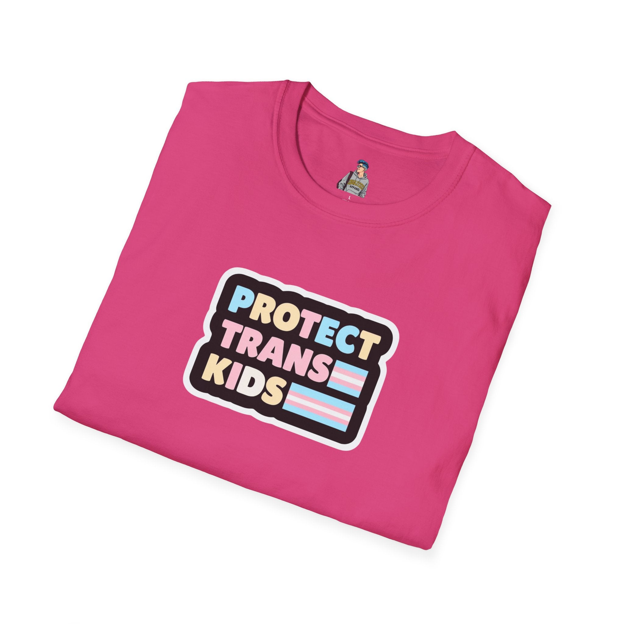 "Protect Trans Kids" Unisex Softstyle T-Shirt - Empowerment & Pride Apparel