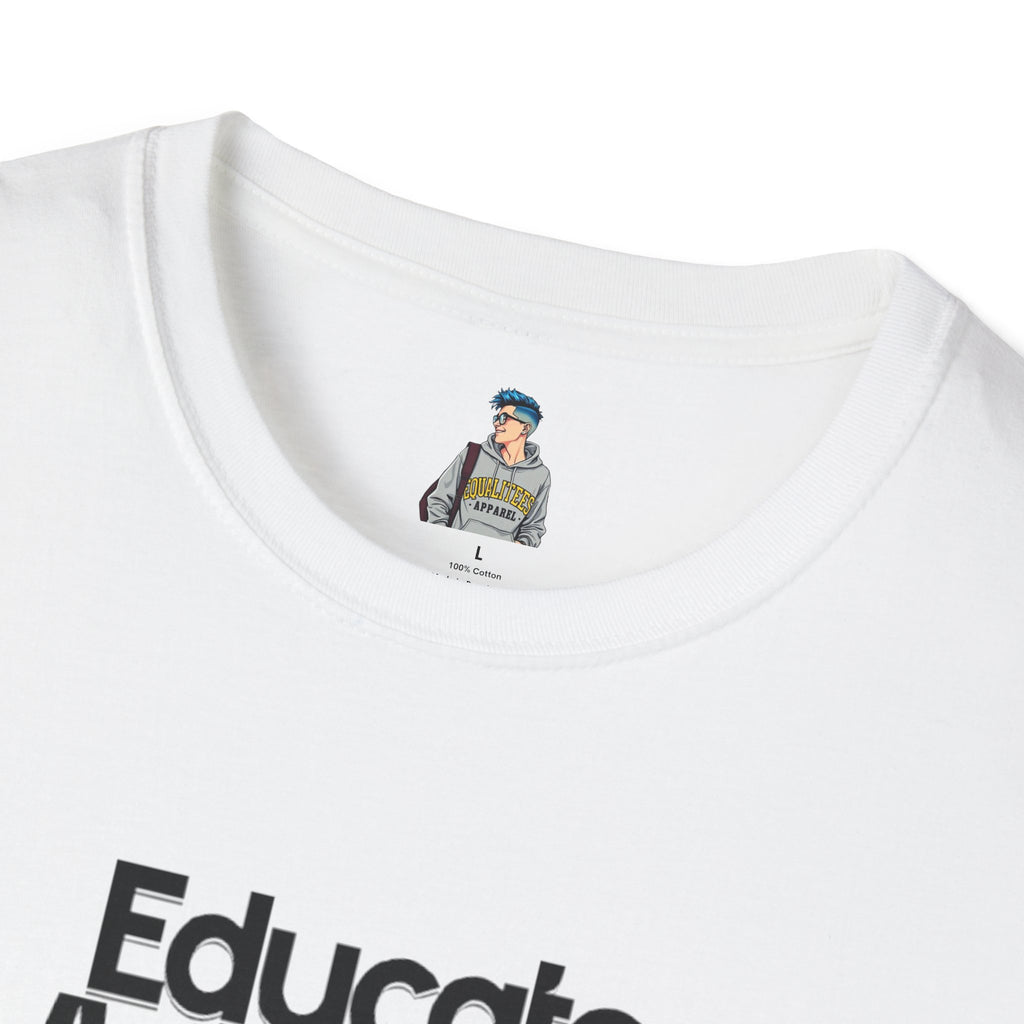 Teacher Advocate T-Shirt - Subtle Pride Educate Advocate Celebrate Design - EqualiTees.Me