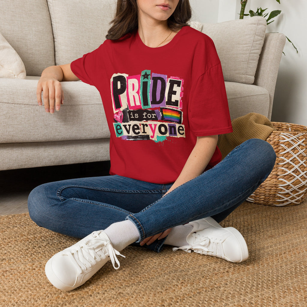 Pride Is for Everyone T-Shirt — Colorful LGBTQ+ Ally Tee