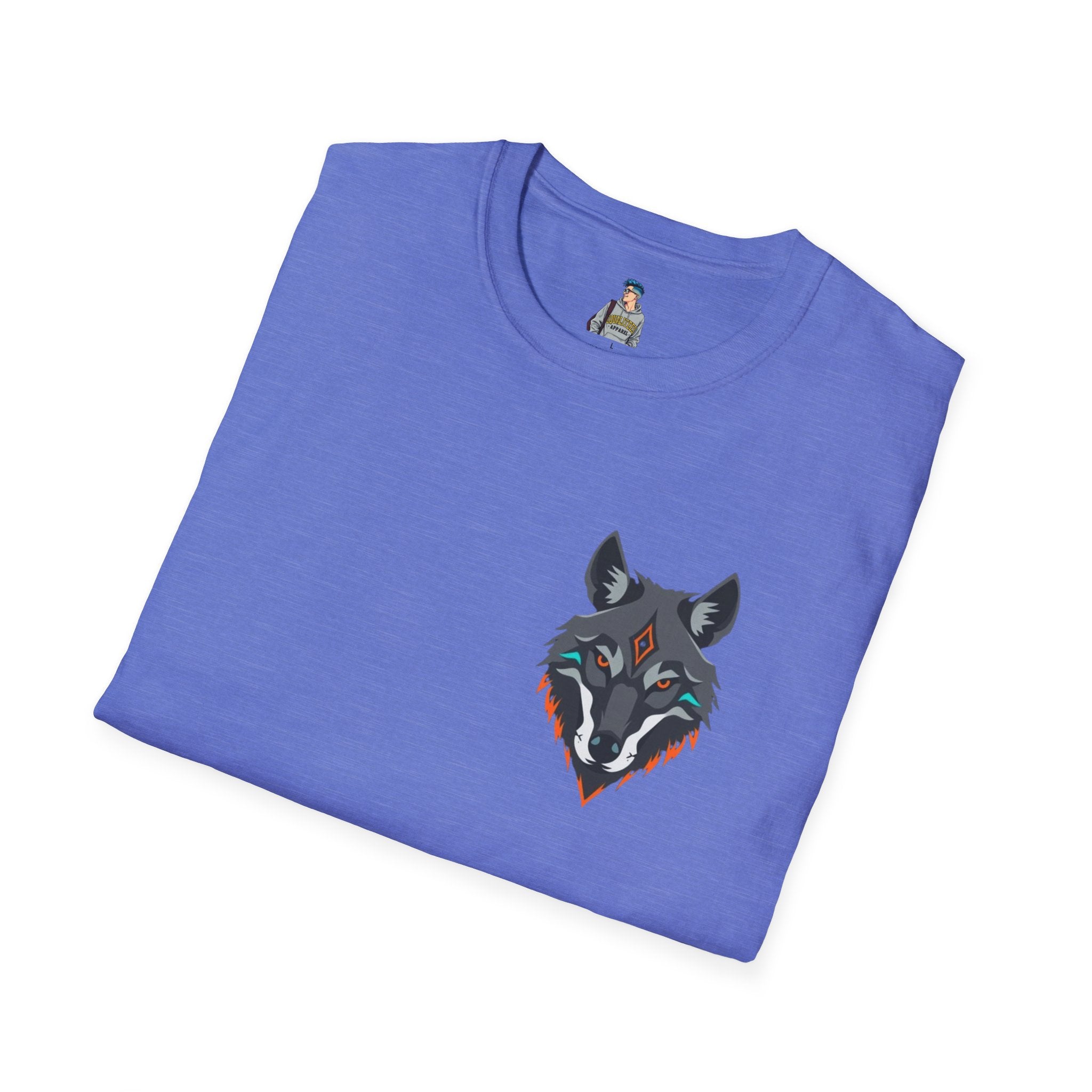 Mystical Wolf Design Unisex Softstyle T-shirt
